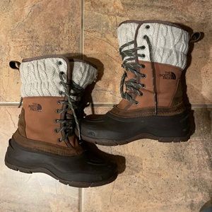 North face winter snow boots